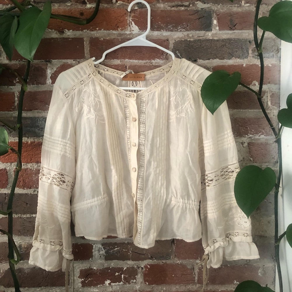 Free people heirloom vintage blouse